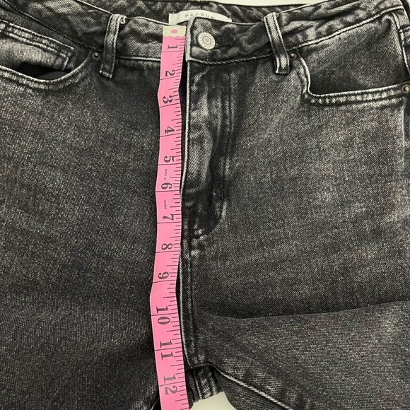 PACSUN Black Acid Wash Mom jean Hi-Rise Ankle Denim Women Size 28 - Picture 12 of 12